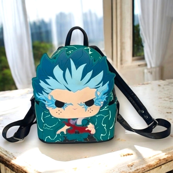 POP Loungefly My Hero Academia Deku Infinity Cosplay Glow in the Dark Backpack - Picture 1 of 16